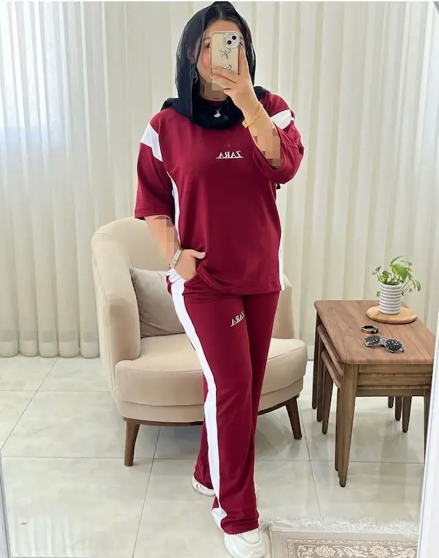 ست بلوز شلوار اسپرت زنانه زارا 