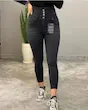شلوار زنانه گن دار جین اصلی 
