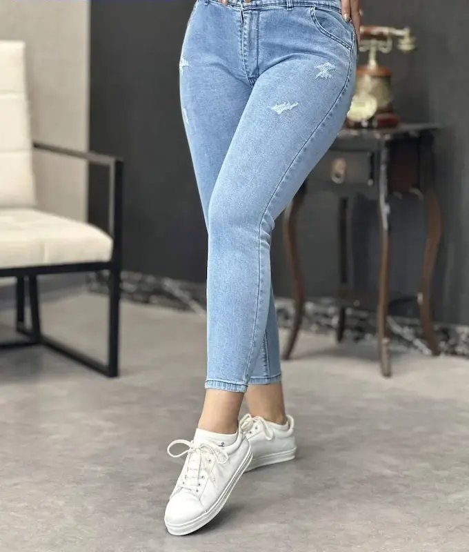 شلوار اسکینی زنانه جین اصلی 