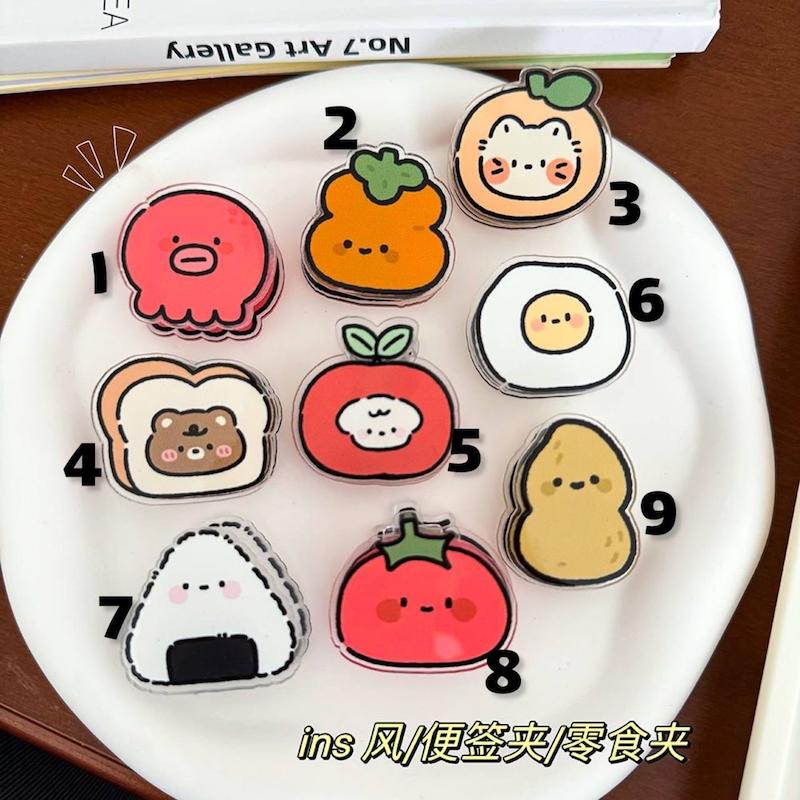 گیره کاغذ طرح خوراکی