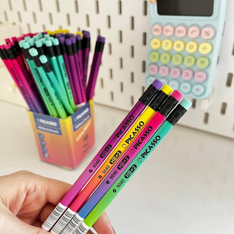 مداد مشکی بدنه دو رنگ پیکاسو