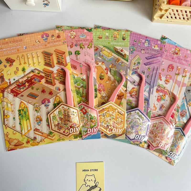 استیکر سه بعدی پنس دار