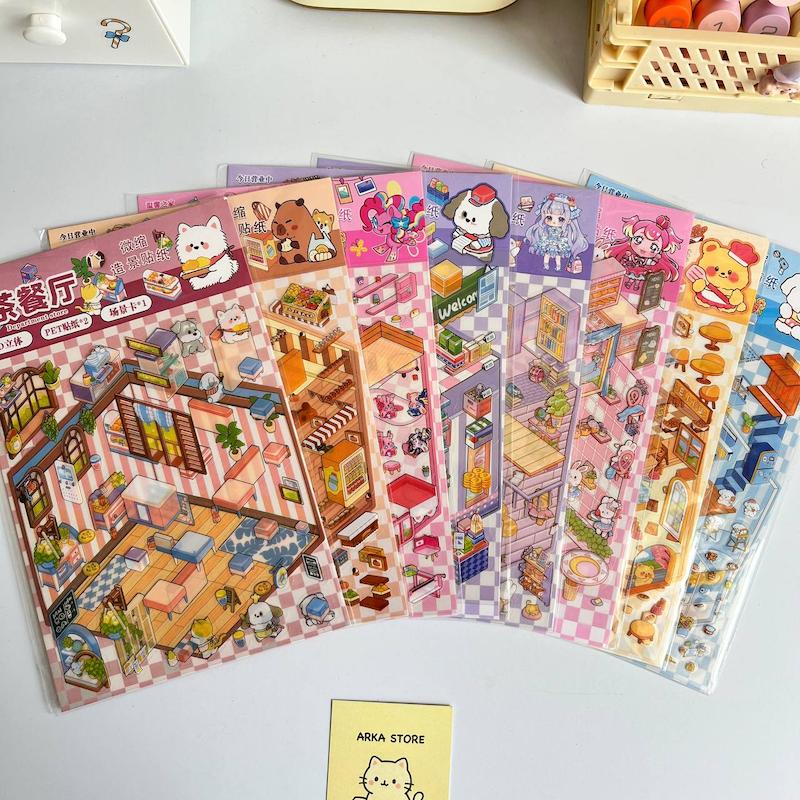 استیکر سه بعدی بدون پنس