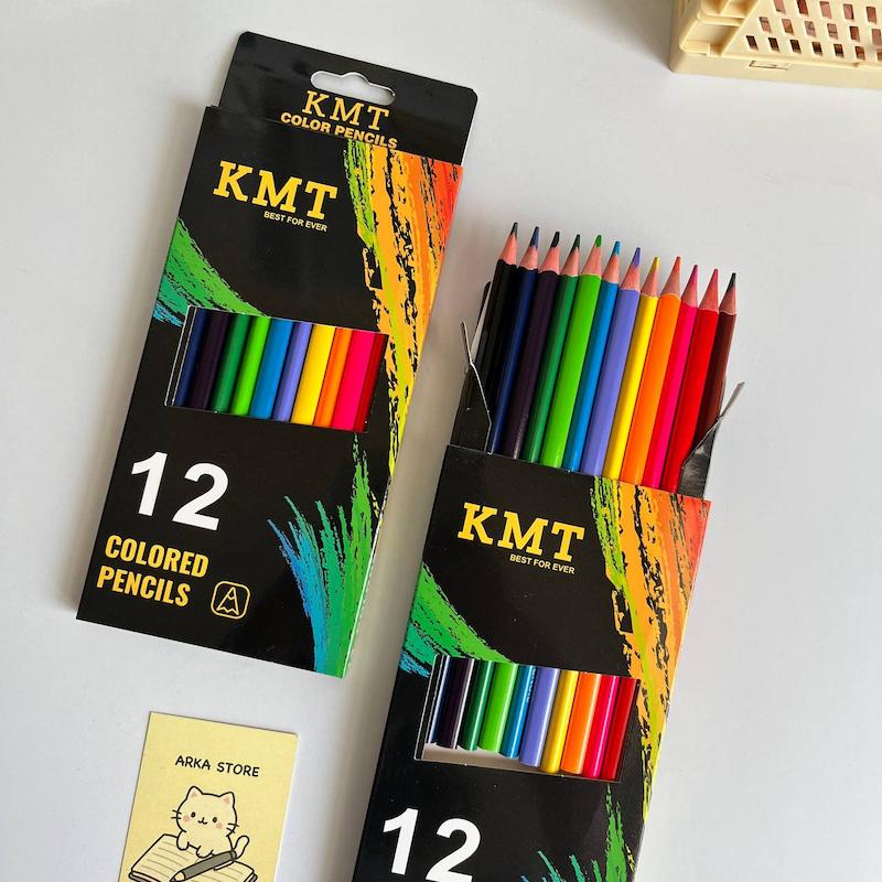 مداد رنگی 12 رنگ KMT