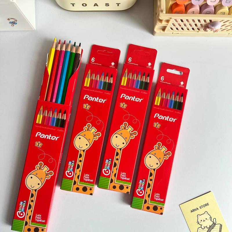 مداد رنگی 6 رنگ پنتر