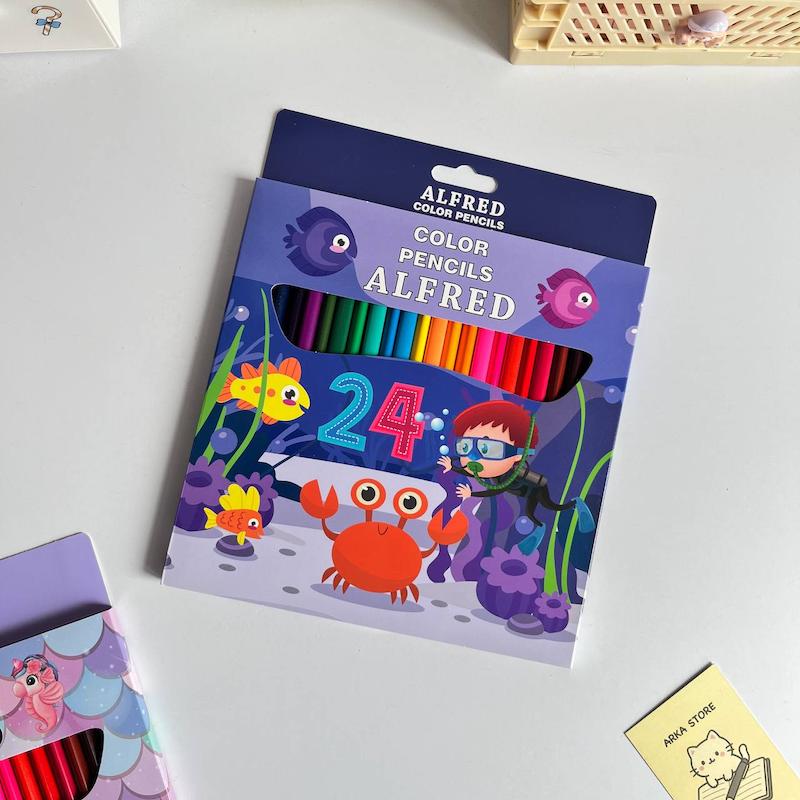 مداد رنگی 24 رنگ آلفرد