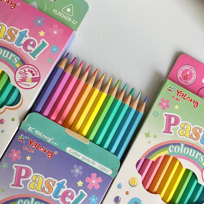 مداد رنگی 12 رنگ پاستلی