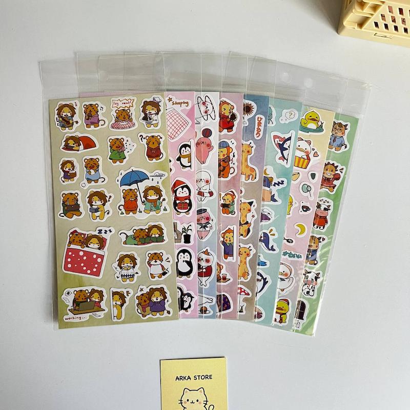 استیکر فانتزی حیوانات