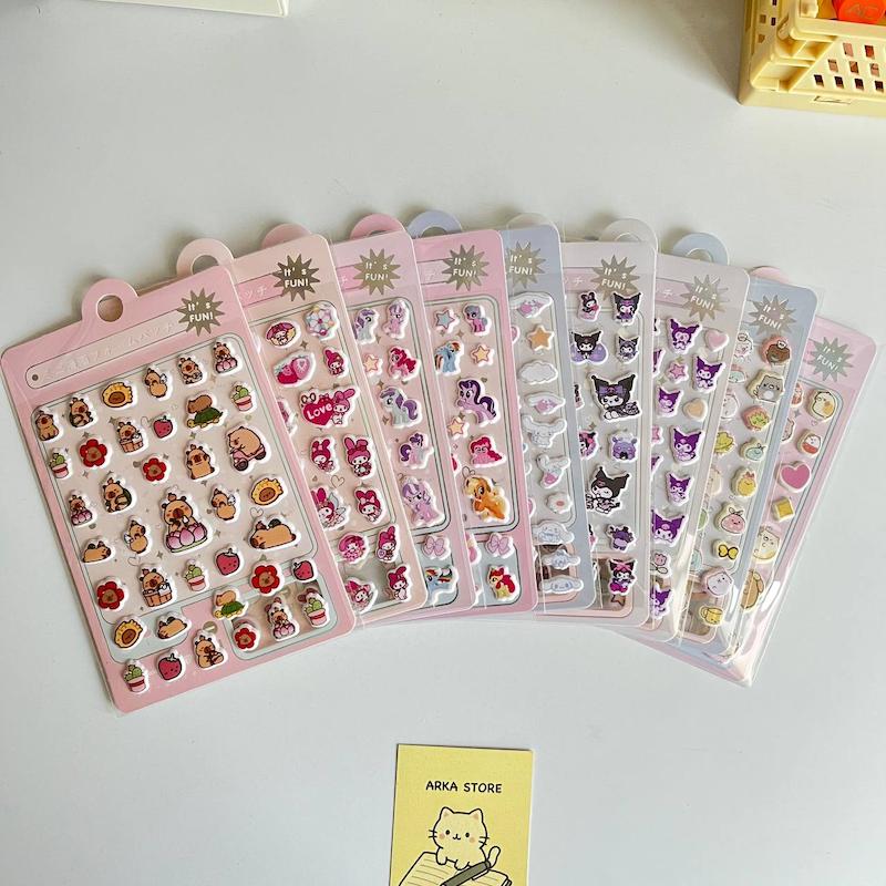 استیکر برجسته پفکی