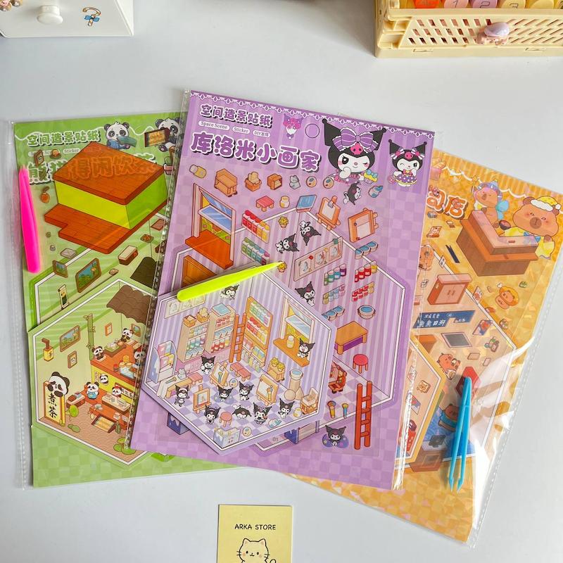 استیکر سه بعدی کارتونی