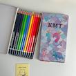 مداد رنگی 12 رنگ جعبه فلزی KMT