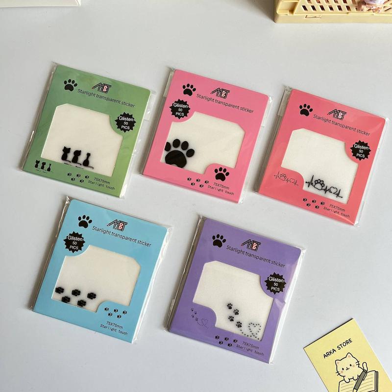 استیک نوت شاینی شفاف گربه