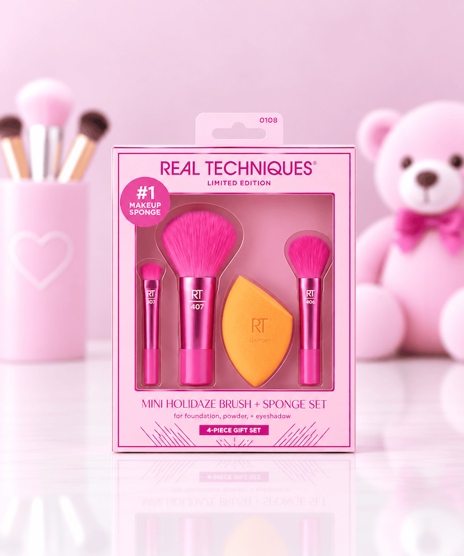 ست مینی براش و اسفنج ریل تکنیک Real Techniques Limited Edition