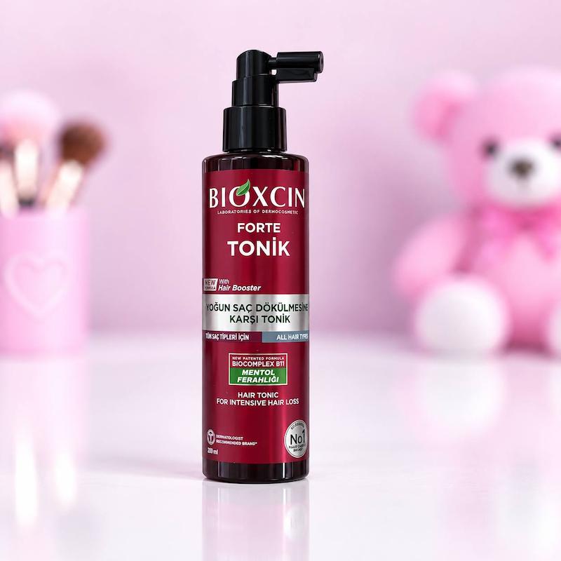 تونیک ضد ریزش مو بیوکسین Bioxcin Forte حجم ۲۰۰ میل با سری اسپری‌دار