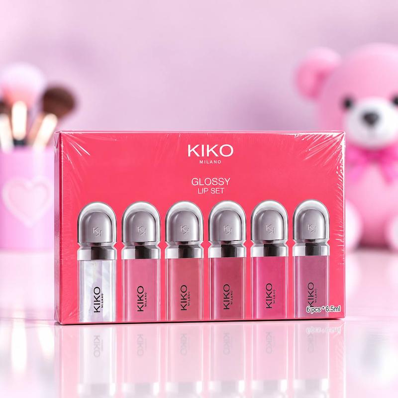 ست لیپ گلاس ۶ عددی کیکو KIKO مدل Glossy Lip Set با رنگ‌های متنوع