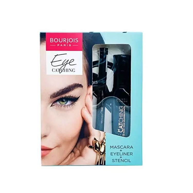 کیت آرایش چشم 3 تکه (ریمل ، خط چشم ، شابلون ) بورژوآ Bourjois eye catching