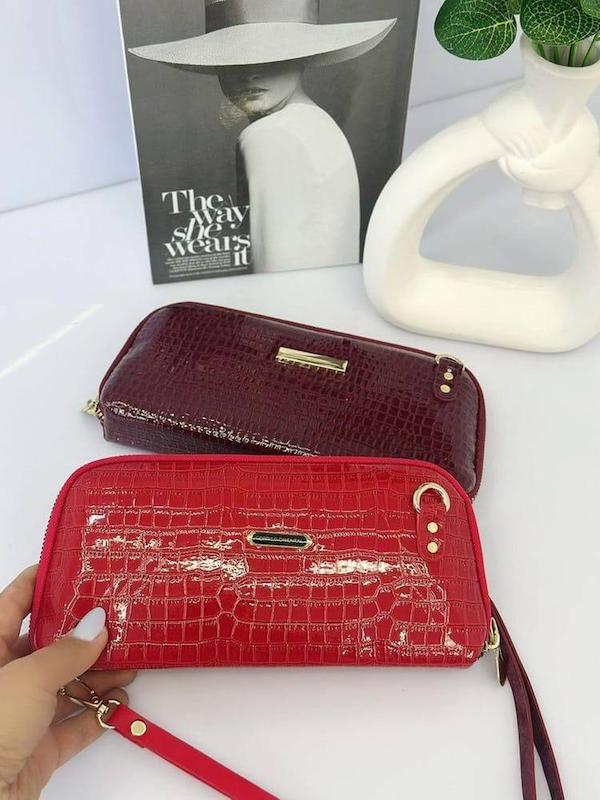 کیف دستی زنانه ورنی مدل دستی دوشی zara