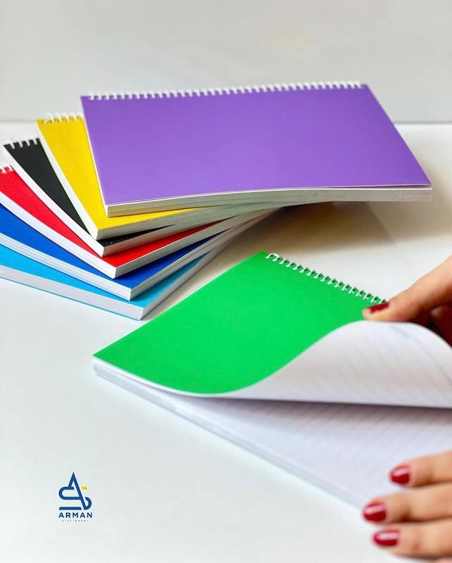 دفتر رنگی ساده