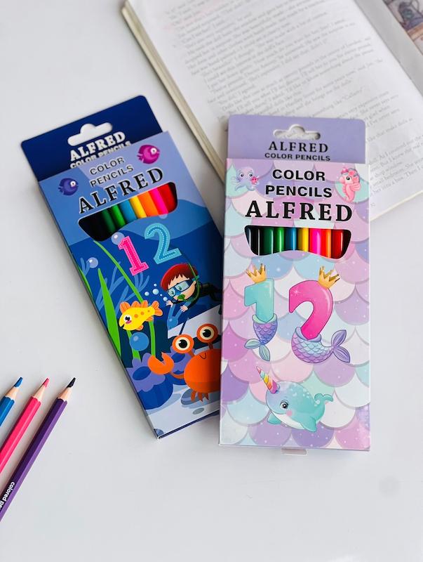 مداد رنگی ۱۲ رنگ ALFERD