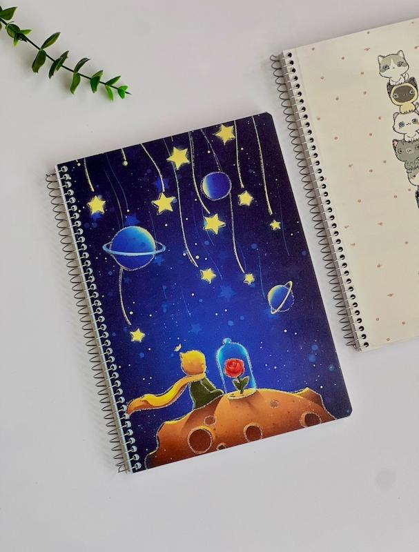 دفتر دوخط زبان 50 برگ 