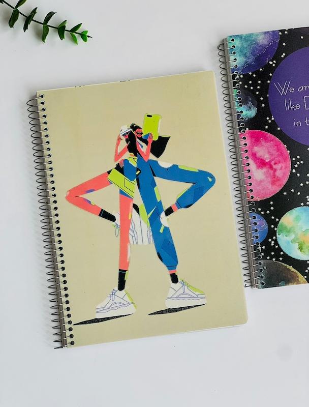 دفتر دو خط زبان 100 برگ