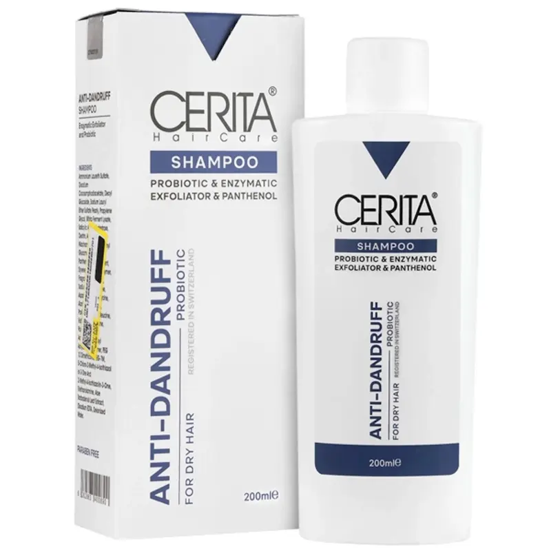 شامپو ضدشوره پروبیوتیک موهای خشک سریتا 200ml