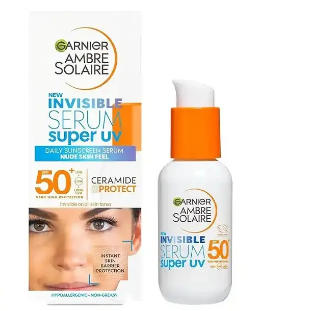 سرم ضدآفتاب گارنیر SPF 50+ مدل Invisible Super Uv 