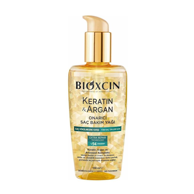 روغن آرگان و کراتین ضدحرارت بیوکسین Bioxcin حجم 150 میل