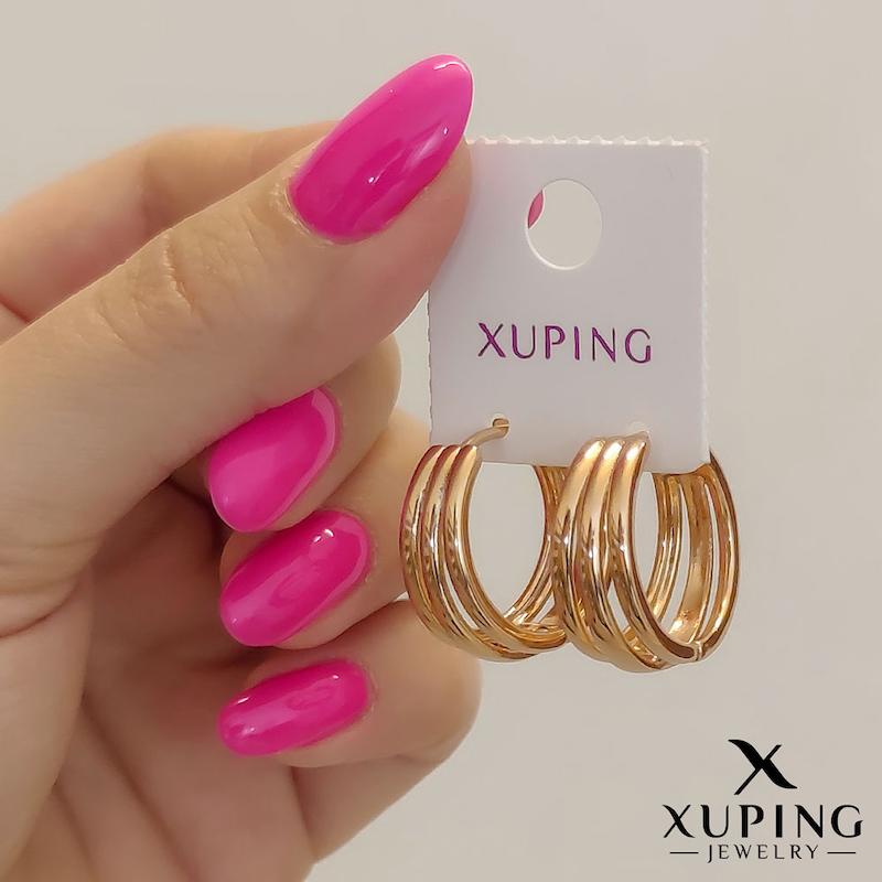 گوشواره حلقه‌ مینیمال ژوپینگ