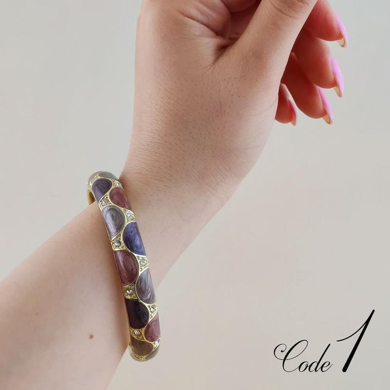 دستبند النگویی میناکاری