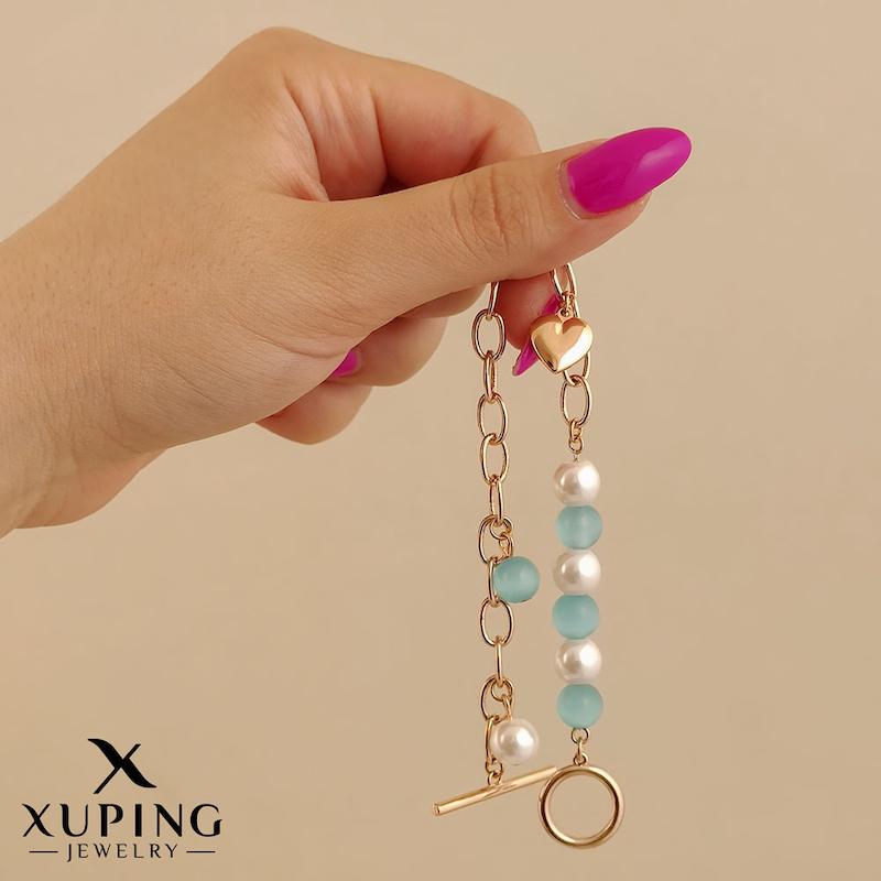 دستبند مروارید قلب‌آویز ژوپینگ