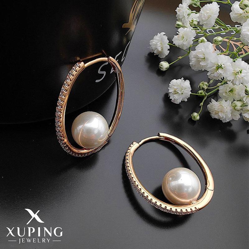 گوشواره حلقه مروارید ژوپینگ