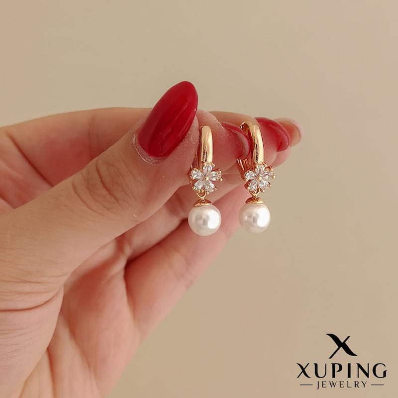 گوشواره بابونه مرواریدآویز ژوپینگ