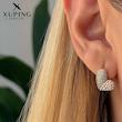گوشواره قلبی جواهری ژوپینگ