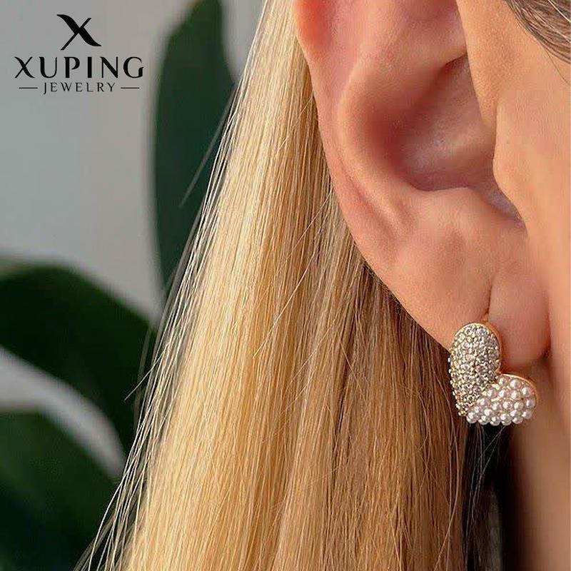 گوشواره قلبی جواهری ژوپینگ