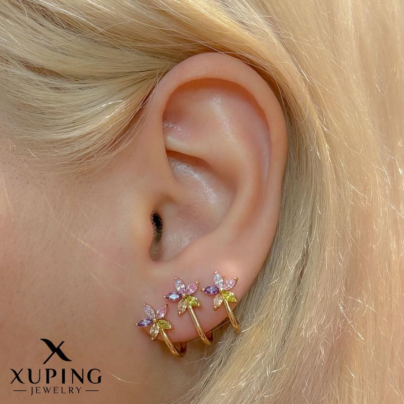 گوشواره سه‌لاین شکوفه ژوپینگ