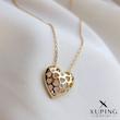 گردنبند قلبی مشبک ژوپینگ