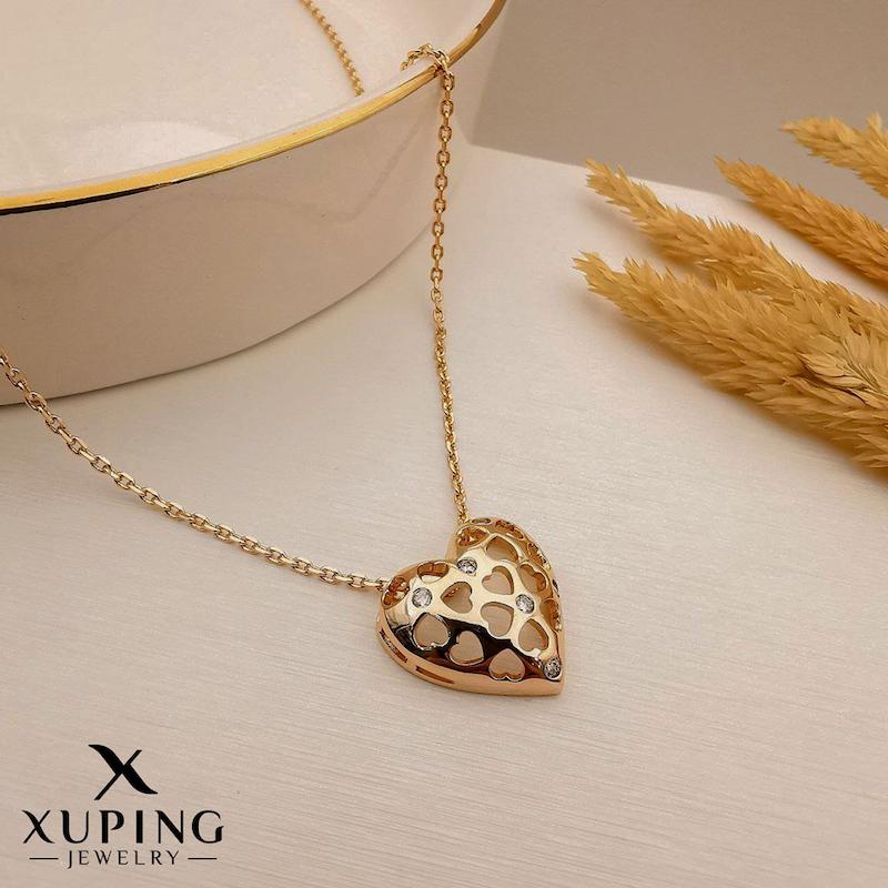 گردنبند قلبی مشبک ژوپینگ