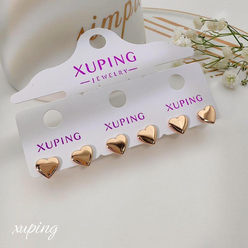 گوشواره سوزنی قلبی بزرگ ژوپینگ