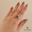 انگشتر مینیمال زمردی ژوپینگ