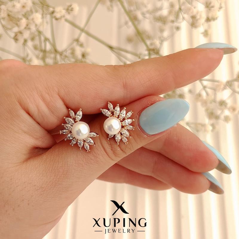 گوشواره جواهری مرواریدی ژوپینگ