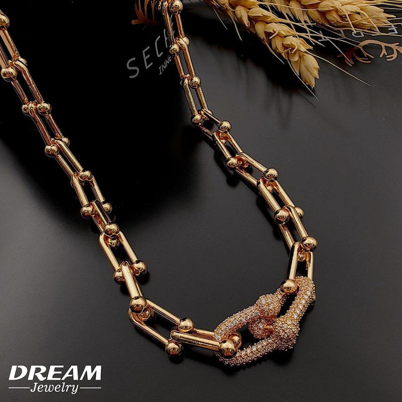 گردنبند تیفانی نگین‌دار DREAM