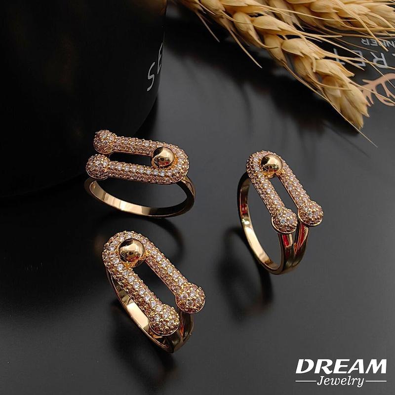 انگشتر تیفانی نگین‌دار DREAM