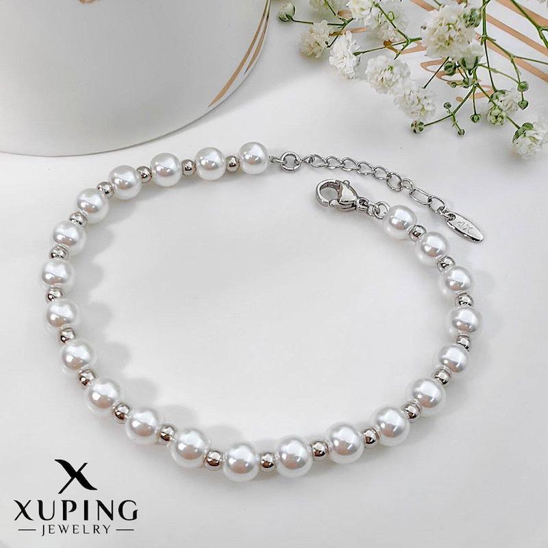 دستبند مروارید و گوی سیلور ژوپینگ