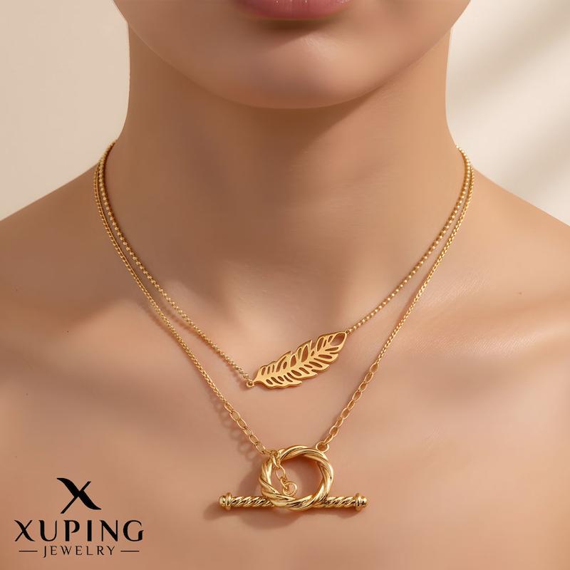 گردنبند دولاین طرح طلا ژوپینگ