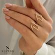 انگشتر مینیمال نگین‌دار ژوپینگ