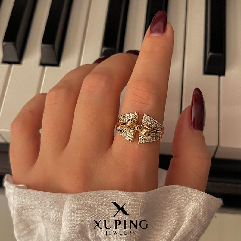 انگشتر پاپیون نگین‌دار ژوپینگ