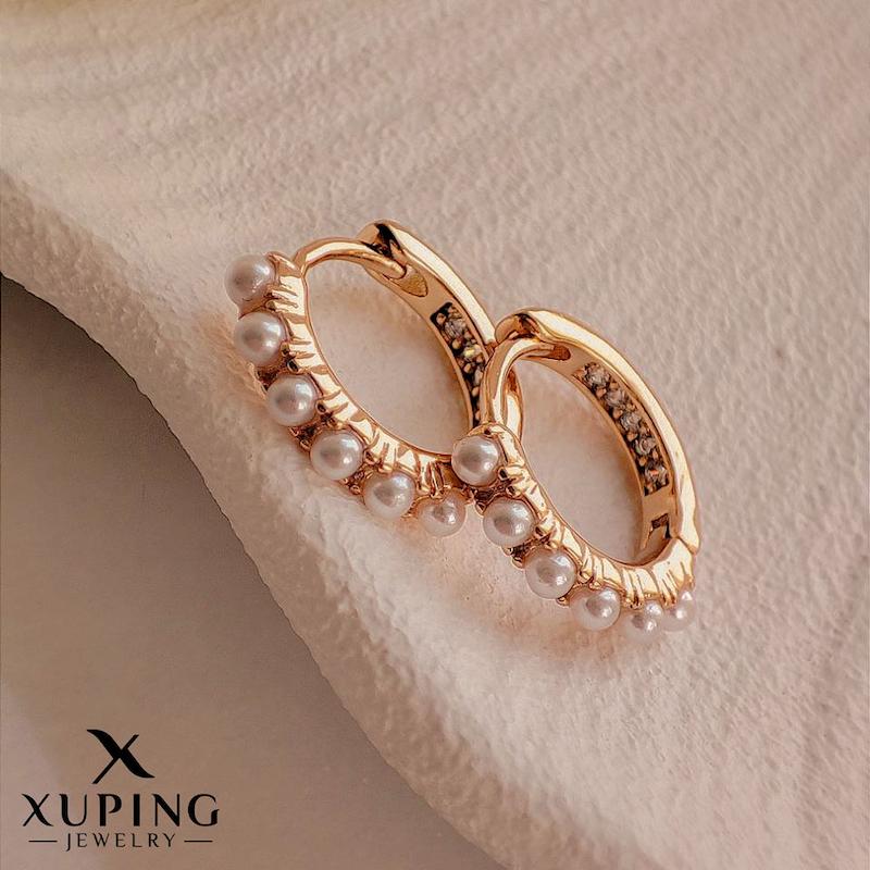 گوشواره حلقه مرواریدی ژوپینگ