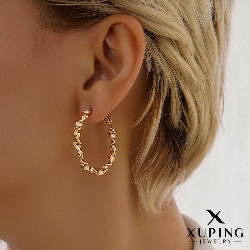 گوشواره حلقه‌ای طرح‌طلا ژوپینگ