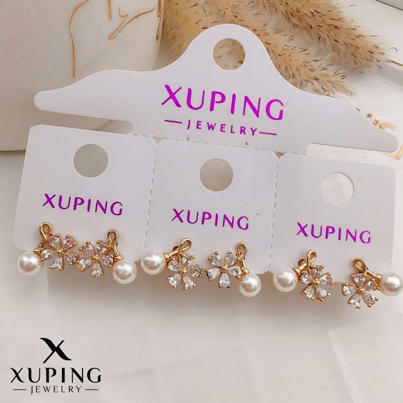 گوشواره بابونه و مروارید ژوپینگ